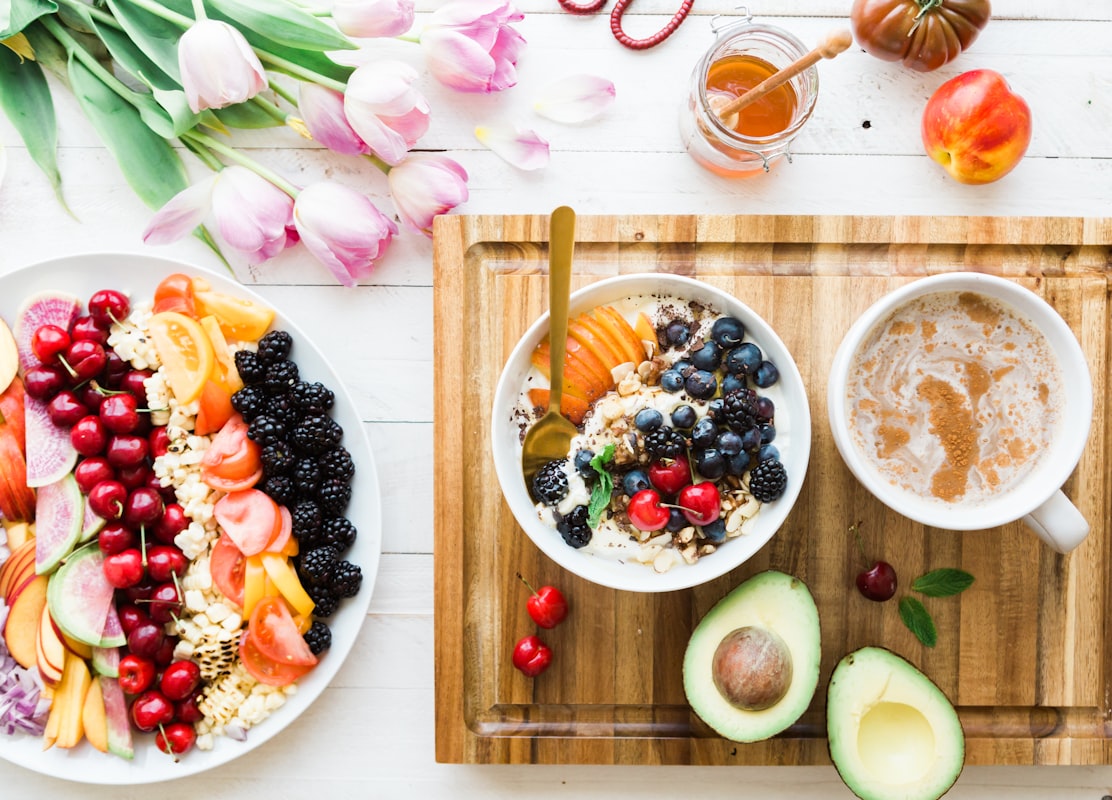 Family enjoying healthy meal together